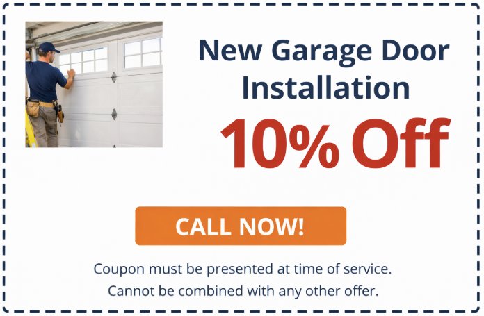 Coupon - New Garage Door Installation 10% Off